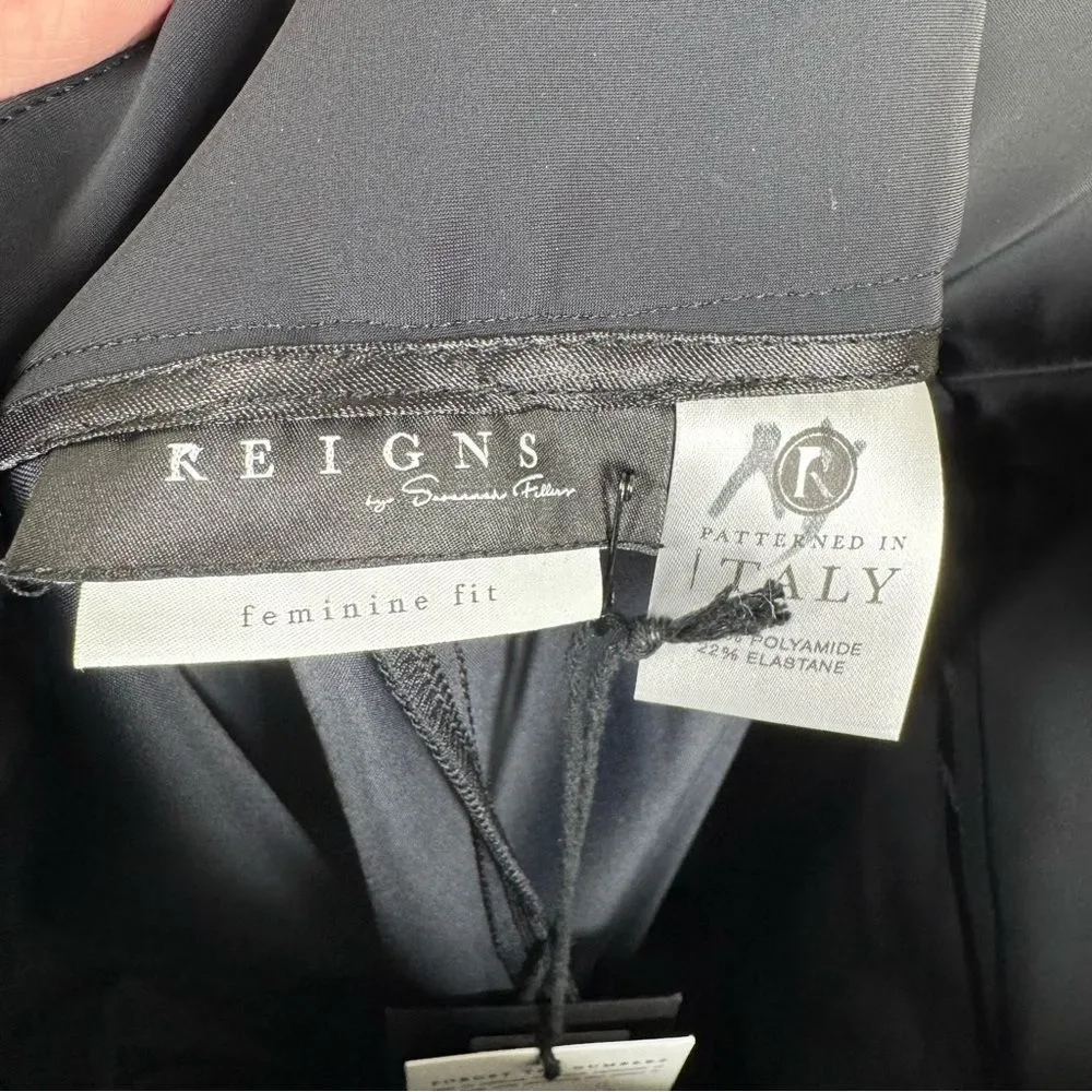 NWT Reigns by Savannah Fellers Katherine Riding Breeches Black Equestrian XS